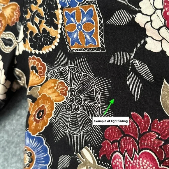 Vintage Artsy Floral Cardigan Womens Small Colorful Open Front Granny Top - Picture 9 of 13